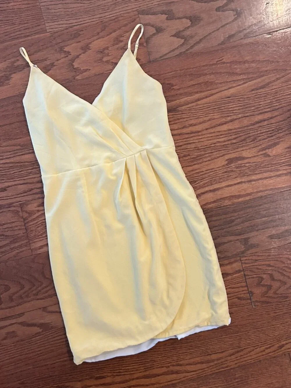 Lavender Brown Silk Wrap Mini Dress Size Small Butter Yellow Cocktail Wedding
